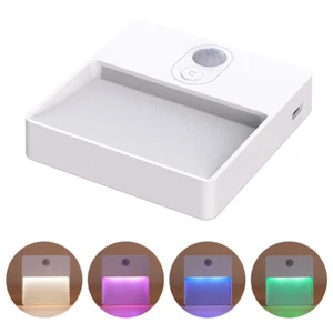 Motion Sensor LED Night Light Magnetic Rechargeable Stair Cabinet Closet Lamp - Picture 1 of 13