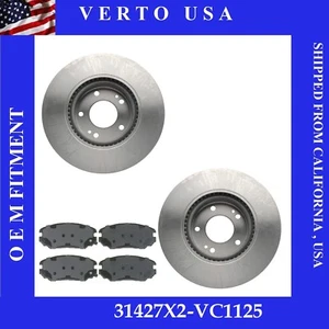 Rotores y pastillas de freno delanteros para Hyundai Sonata 6 cilindros 2006 a noviembre de 2009 - Imagen 1 de 3
