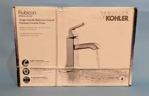 Kohler Rubicon Single Hole Single Handle Bathroom Faucet in Polished Chrome - Picture 1 of 2