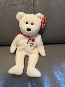 TY beanie babies bear I Love (heart) New York USA America - pls see desc - Picture 1 of 10