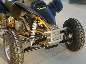 Yamaha '90-03 Warrior 350 A-arms Widening and YFZ450 Shocks Conversion Kit - Picture 1 of 7