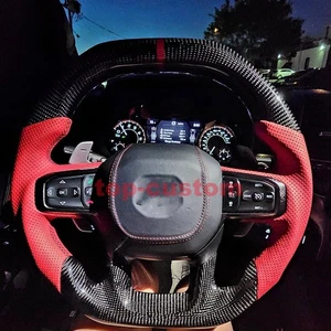 Volante de fibra de carbono real para ram 1500 trx 2019 2020 2021 2022 2023 2024 - Imagen 1 de 3