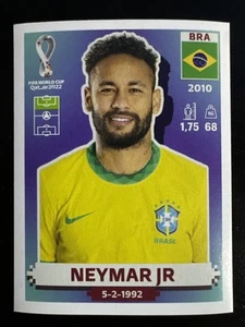 Neymar Junior BRA17 2022 Fifa World Cup Qatar Panini Sticker Brazil Neymar Jr. A - Bild 1 von 1