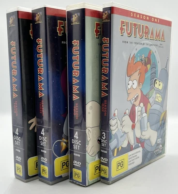 Futurama TV Series DVD Complete Set Volume 1-4 ~ Season 1, 2, 3, 4 15 Discs - Image 1 of 4