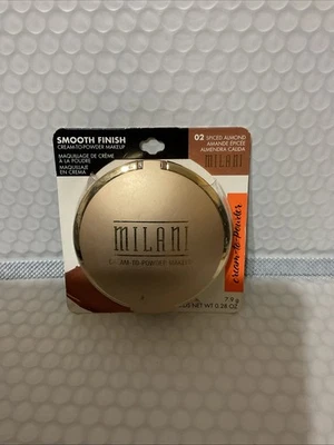 MILANI Smooth Finish Cream to Powder Makeup #02 SPICED ALMOND As Is READ - Image 1 of 4