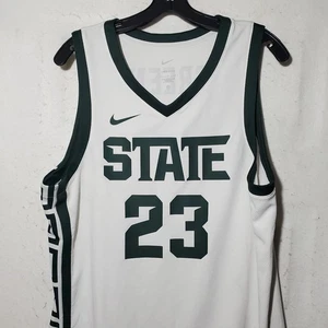 Maglia Michigan State Spartans Draymond Green #23 Nike Uomo Grande Verde Giocatore - Foto 1 di 12