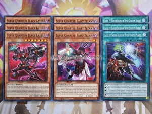 Yugioh Super Quantum Deck Core Set 9 cartas DUAD Capa Negra Quantal Fairy Zetan - Imagen 1 de 4
