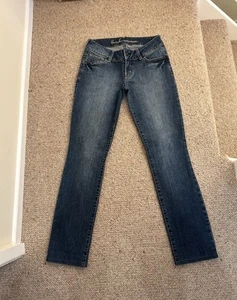 Ladies Guess Sarah Skinny low waisted blue jeans – Waist 27”/Leg 29” - Picture 1 of 7