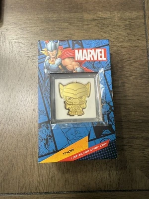 Moneda Chibi Niue Marvel Thor 2023 1 oz plata .999 dorada prueba/oro 200 Foto 1 de 2