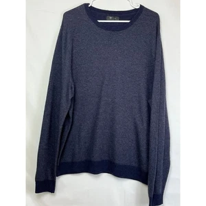 Nordstrom Herren Größe 2X dunkelblau Wollmischung leichter Langarm Pullover - Bild 1 von 7