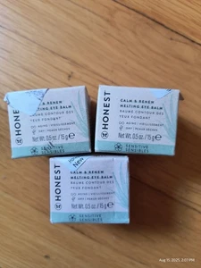 Lote de 3 Bálsamo para Ojos Honest Beauty Calm & Renew Derretimiento Envejecimiento Sensible Seco 5 OZ - Imagen 1 de 6
