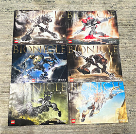 LEGO BIONICLE Instruction Manual Booklet Lot of 6: 8591 8592 8532 8566 8568 8567