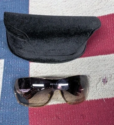 Gafas de sol Bvlgari con escudo sin montura caparazón de tortuga Foto 1 de 4