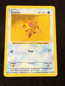 Pokemon TCG - Staryu - Base Set Shadowless 65/102 - Common - Picture 1 of 2