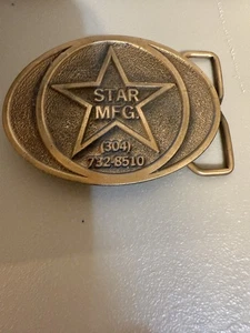 Vintage Gürtelschnalle "STAR MFG" - Made for WV Company - Bild 1 von 5