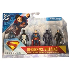 Superman (2025) Heroes vs. Villains 3" Actionfiguren mit dynamischen Posen 5er Pack - Bild 1 von 2