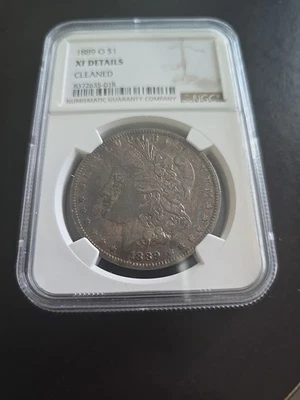1889-O Morgan Silver Dollar Coin NGC XF DETAILS - Cleaned...Toned - Image 1 of 4