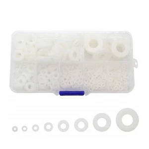 Plastic Nylon Flat Washers Insulation Washer Assortment Kit 500 Pieces Box _xa - Picture 1 of 7