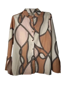 Woman's Button Down Classic Dress Shirt White, Tan, Pink Size S NWT - Picture 1 of 2