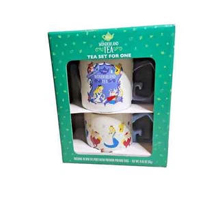 Disney Alice in Wonderland Tea Set for One Includes Pot Mug Mad Tea Party Blend - Picture 1 of 4