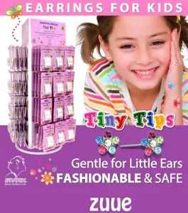 STUDEX TINY TIPS CHILDRENS ALLERGY FREE SENSITIVE GENTLE EARRINGS KIDS EAR STUDS - Picture 1 of 37