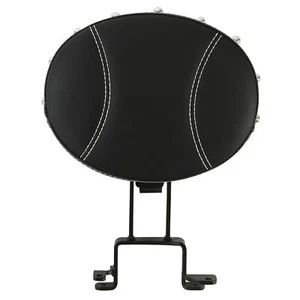 Black PU Leather Rider Driver Backrest Fit For Indian Chieftain Dark Horse 16-23 - Foto 1 di 8