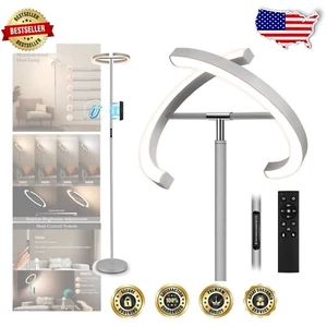 Elegant Floor Standing Lamp with USB Port & Rotatable Design for Living Rooms - Picture 1 of 11