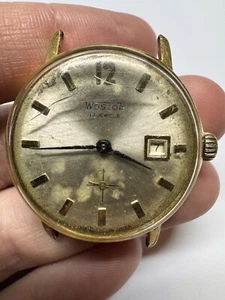 Classic Wristwatch Watch «Vostok» ussr , 2605 , gold plated , au 10. - Picture 1 of 13