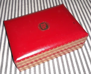 DE COLECCIÓN AÑOS 60 GIRARD - PERREGAUX BISAGRAS ROJO Y ORO CAJA SOLAMENTE - SUECIA - Imagen 1 de 12