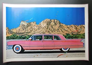 Eizin Suzuki PINK CADILLAC TX545 1984 VINTAGE POSTER City Pop Tatsuro Yamashita - Picture 1 of 1