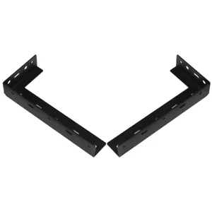 2pcs L-Shaped Steel Shelf Brackets for Wall Mounting 9.04x3.97 Inch Shelves - Picture 1 of 12