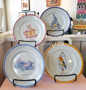Disney Parks 2021 Jerrod Maruyama “Kingdom Of Cute” 4pc Dessert Plate Set - Picture 1 of 1
