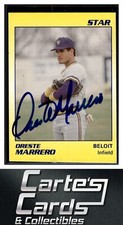 Oreste Marrero 1989 Star #5  Beloit Brewers TTM/IP Signed Autographed
