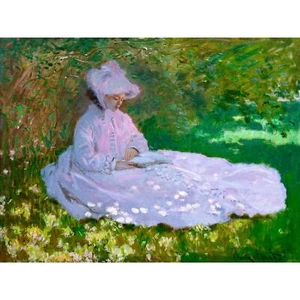 Claude Monet, Springtime, 1872, Semi-Metallic Gloss, 30" x 40" - Picture 1 of 10