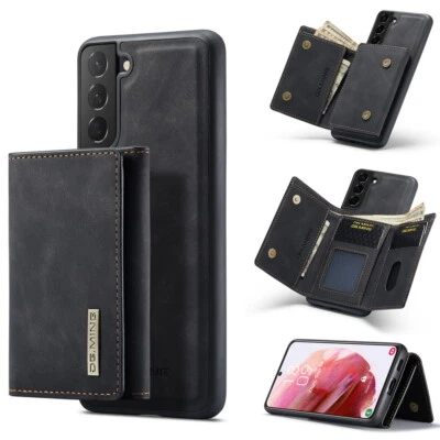 2-in-1 Leather Wallet Stand Case Magnetic Cover For Samsung S23/24/25 Edge/A2656 - Image 1 of 4