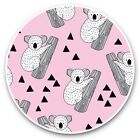 2 x Vinyl Stickers 25cm - Pink Koala Bear Pattern Australia  #46075
