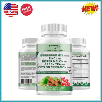 120 таблеток берберина — здоровый холестерин, здоровье сердца и поддержка сахара в крови - Изображение 1 из 4