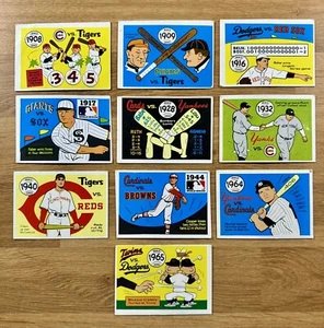 (10) 1968 tarjetas Laughlin FleerWORLD SERIE E-M - Imagen 1 de 2