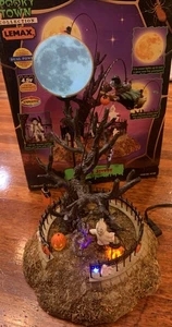 Lemax Spooky Town Witch's Joyride Calabaza Hueca Halloween con Caja Funciona - Imagen 1 de 8