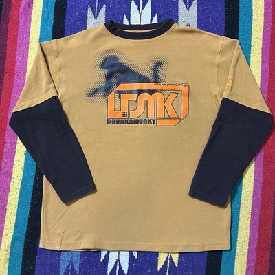 Camisa Térmica De Colección Y2K Drunkmunky Manga Larga Talla XL De Gran Tamaño Foto 1 de 4