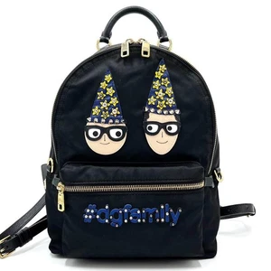 Mochila Dolce&Gabbana Mujer Muy Buen Estado Modelo Popular #DGFAMILY Negra Nylon Lujo ITA - Imagen 1 de 9