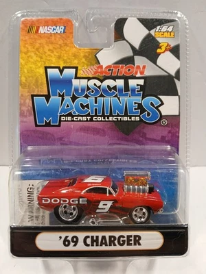 Action Muscle Machines '69 DODGE CHARGER 1:64 Diecast - Nascar #9 - Image 1 of 2