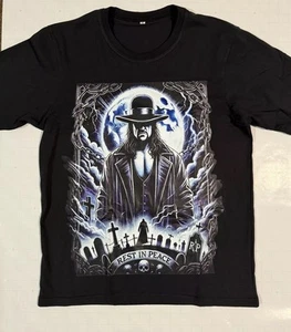 WWE UnderTaker Vintage-Style Rest In Peace Graphic T-Shirt - Picture 1 of 4