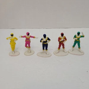 Power Rangers 1996 Vintage Cake Topper Figuren fünf 5 Stück Set - Bild 1 von 8