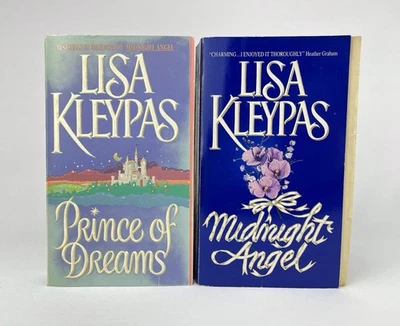 Prince of Dreams & Midnight Angel от Lisa Kleypas 1995 1-е издание романтический лот - Изображение 1 из 4