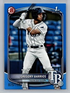 2025 1st Bowman Gregory Barrios Rays Blue Rookie Prospect /150 #BP-7 10965 - Bild 1 von 2