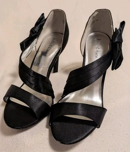 KELLY & KATIE Woman’s Strappy High Heel Shoes Back Bow Accent Size 9.5 N16 - Picture 1 of 6