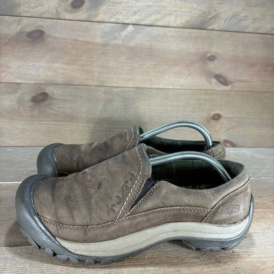 keen kaci III Mujer Talla 9 Zapatos Marrón Cuero Sin Cordones Invierno Zuecos Foto 1 de 4