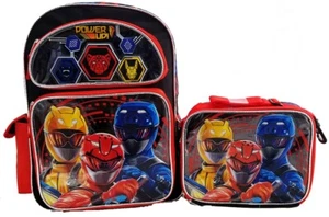 Power Rangers 16" Large Backpack & Insulated Lunch Bag - Picture 1 of 8