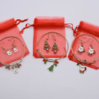 Christmas Jewellery Earrings Bracelet Xmas Tree Novelty Dangle Drop Santa Tree